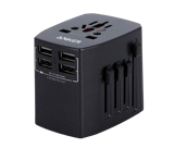 	شاحن سفري 4 مخرج إسود انكر	